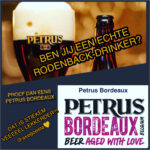 Petrus Bordeaux; beer aged with love